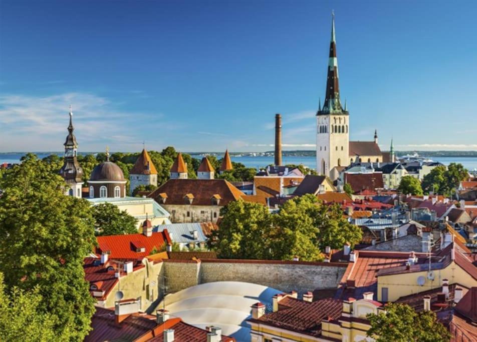 Charming Loft Near Old Town Apartment Tallinn Bagian luar foto